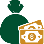 Financial success icon design